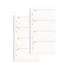 NatSumeBasics A6 Refills Paper 3.5" x 6.5" Undated Weekly Binder