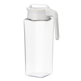 Iwasaki Industry Lustroware Square Pitcher, Cold Water Bottle, Heat Resistant, Vertical and Horizontal Placement, 2.1L, Made in Japan, Barley Tea Pot, Cold Tea, Bottle, Cold Water Pot, Tea Pot, Water