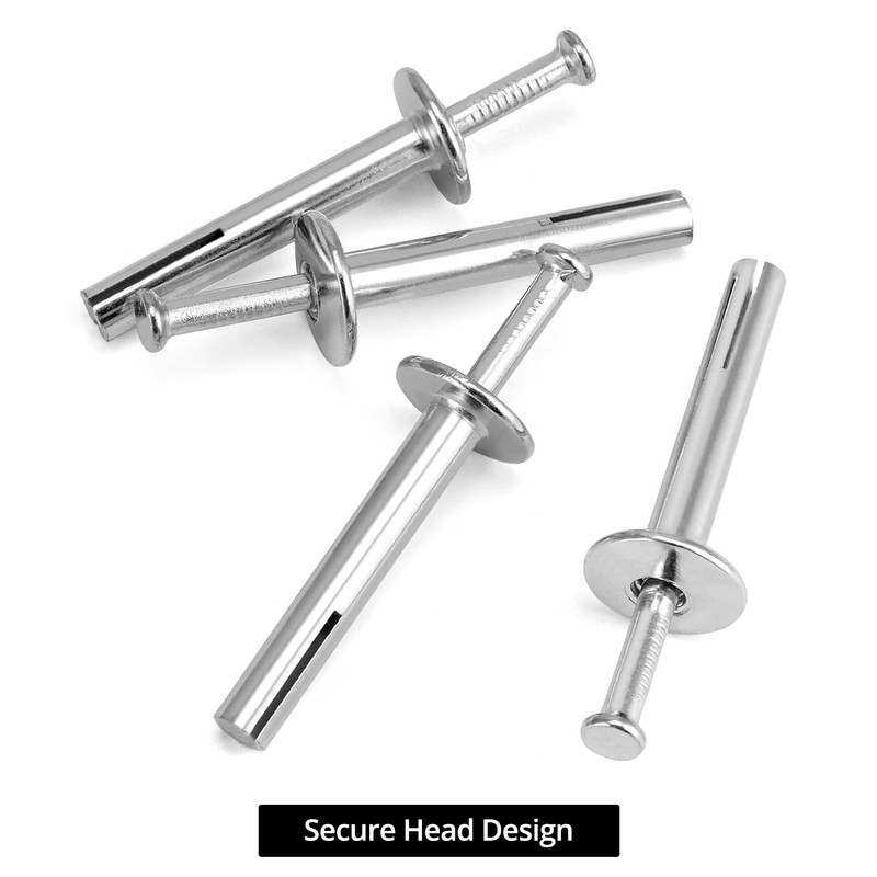 QWORK 500 PCS 1/4" x 1-1/2" Heavy-Duty Hammer Drive Nails