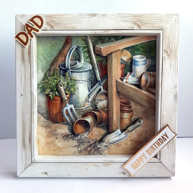 Katy Sue Rustic Wood Effect 6 x 6 Inch (150