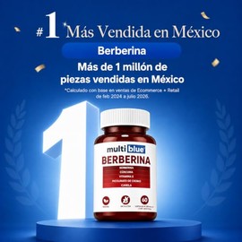 Berberina 60 Cápsulas | Suplemento Alimenticio con Vitamina E, Cúrcuma, Canela y Picolinato de Cromo | Sin Gluten Vegano Keto Friendly | Apoyo Cardiov