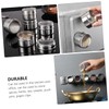 Sosoport 8pcs Magnetic Stainless Steel Spice Containers Airtight Spice Jars