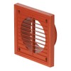 Airflow® External Wall Vent Cover – Terracotta Round Plastic Grille