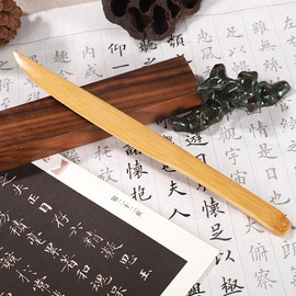2Pcs 9.84 Inch Bamboo Envelope Opener Long Handle Desk Office Envelope Letter Opener Paper Cutting Envelope Slitter for School Home Office Supplies