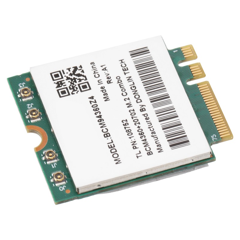 Wireless Network Card 802.11ac 1300Mbps WiFi Bluetooth 4.0 M.2 NGFF