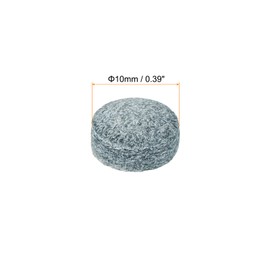 PATIKIL 10mm Dia Pool Cue Tips, 5 Pack Pool Billiard Cue Tips Pool Stick Replacement Tips Pool Stick Tips Snooker Cue Tips, Grey