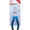 BGS 378 Flat Nose Pliers, Silver/Black/Blue, 160 mm