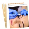 FOMIYES 3 Pcs Eyebrow Measuring Ruler Perfect Brows in Seconds