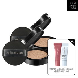 Jung Saem Mool 커버 정샘물 스킨 누더 커버레이어 쿠션 리필 2개 사은품증정 Cover Jung Saem Mool Skin Nuder Cover Layer Cushion Refill with 2 Free Gifts