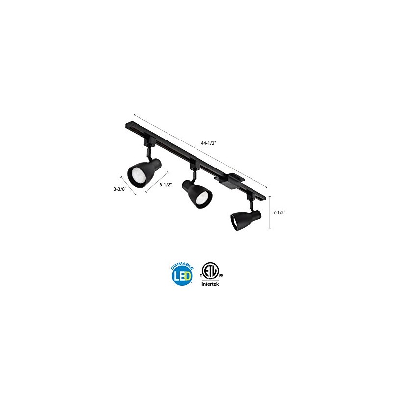 BR20 Step Baffle Track Kit, Black, Master Pack of 2
