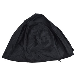 Fire Pit Cover Round Patio Outdoor Fireplace Cover Waterproof Dustproof UV Protection for All Seasons Black