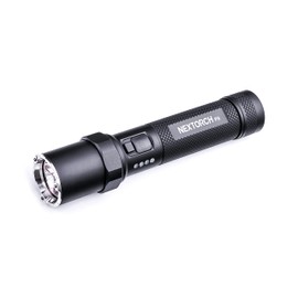NEXTORCH P8 Rechargeable Flashlight High Lumens, 1600 Lumens LED Police Flashlight with 5 Modes & Strobe & Ceramic Glass Breaker for Daily Use, Night Duty, Dog Walking, Outdoor Adventure