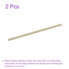 DMiotech 2pcs 3mm x 150mm Brass Solid Round Bar Brass