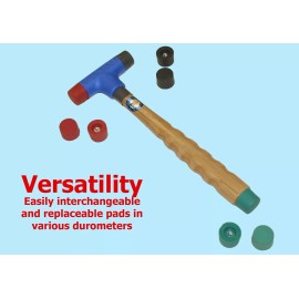 FISKO 16 OZ SOFT FACE DEAD BLOW COMPOSITE & URETHANE PLASTIC HAMMER