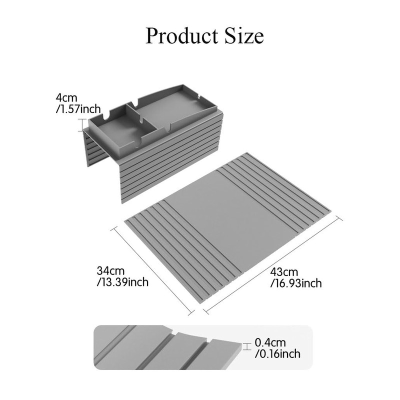 Jaugufiy Silicone Couch Cup Holder Tray Drink Holder for Sofa