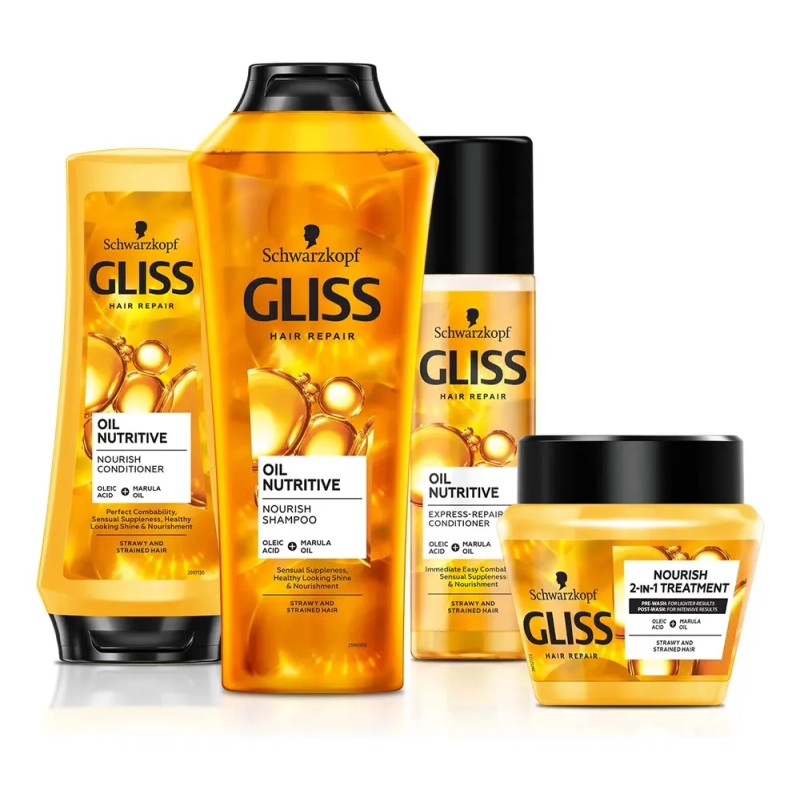 Mascarilla Capilar Gliss Oil, Sérum Nutritivo De Queratina,