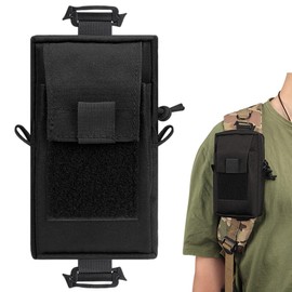 ARESACHI Belt Pouch, Smartphone Pouch, Military Pouch, Small Storage, Smartphone Backpack, Black