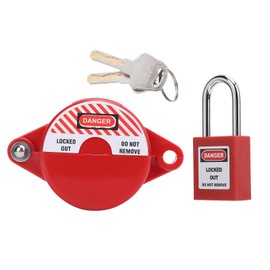 Bloqueo de Válvula Bloqueo de Válvula Abs + Pa + Bloqueo de Válvula de Acero Candado de Seguridad para el Hogar Medidor de Agua de Gas Licuado Interruptor de Drenaje de