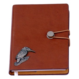 Kingfisher on Branch Notebook A6 Pocket Sized Notepad Gift Optional Personalisation