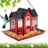 Refein Squirrel Proof Wild Bird Feeder, Outdoor Bird Feeder for