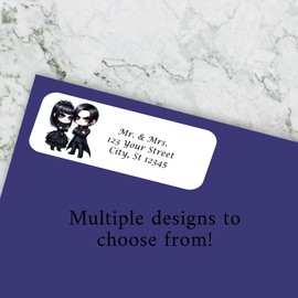 Gothic Couples Return Address labels - Set of 30