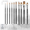 Professional Watercolour Brush Set, 10 Artist Brushes, Watercolour Brushes, Golden