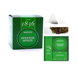Tea since 1836 | Mint Infusion | Refreshing Mint for Herbal Tea | Peppermint Tea without Caffeine | Pure Peppermint 15 Pyramids - 30 g