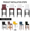 PiccoCasa Pack of 4 Bar Stool Covers, Waterproof Dining Chair