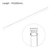 sourcing map 2pcs Clear Rigid Tubing Pipe 9mm ID x