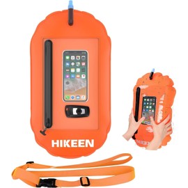 Hikeen Swim Buoy Pull Buoy, Waterproof, Visible Storage Space, Adjustable Waist Belt, Swim Safety Float, Suitable for Multiple Locations, Bright, Triathlon, Students, Kids, Adults, Beginners, Easy to
