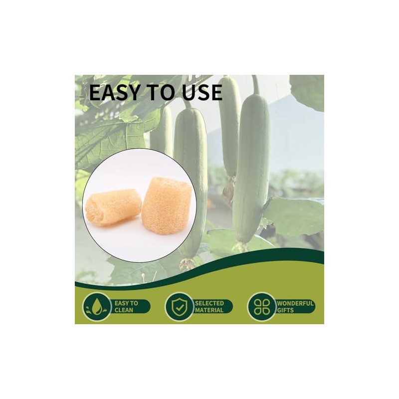 Esponja Luffa Natural, Multusos para baño y Cocina, Exfoliante