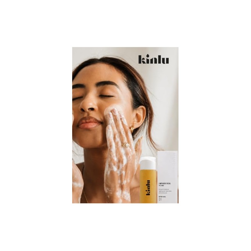 Limpiador Facial Piel Pura Kinlu 150ml Limpieza Profunda Exfoliación Suave