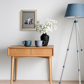 EAFPG Gold Framed Vintage Wall Art for Bathroom, Funny Bulldog Painting Canvas Prints for Living Room or Bedroom, Rustic Dog Pictures for Kitchen, Aesthetic Wall Decor with Textured Gel Finish, 8"x10"