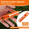 Golf Tee Height Adjuster, 6 Settings Plastic Precision Adjustments Golf