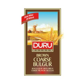 Duru Brown Coarse Bulgur, 35.2oz (1000 g), Wheat Berries, 100% Natural and Certificated, High Fiber and Protein, Non-GMO, Great for Vegan Recipes, Better than Rice