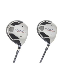 AGXGOLF Men's Magnum 7 + 9 Fairway Utility Woods Set Senior Flex, Regular Length Graphite Shafts + Head Covers Right Hand