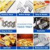 Unbranded Taco Holders Set of 6, Stainless Steel Holder Stand,