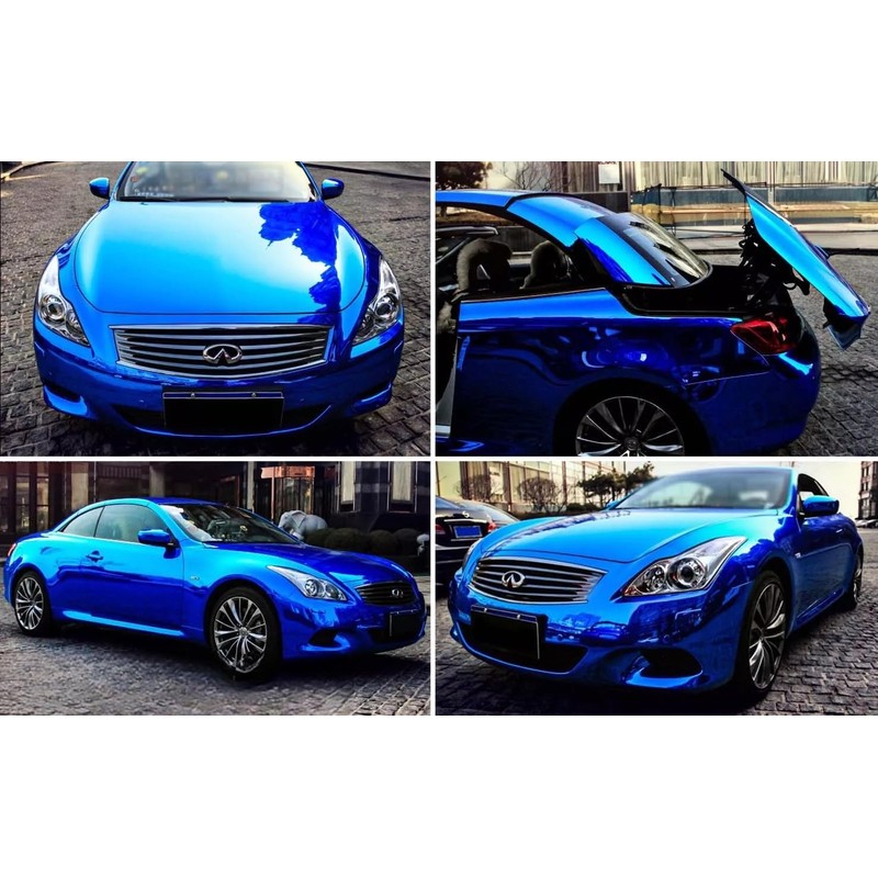 NewL Glossy Blue Vinyl Wrap for Car, Bike, Motorcycle, 30