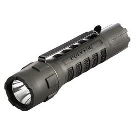 Streamlight 88850 PolyTac 600-Lumen 11500-Candela Tactical LED Flashlight with Non-Rechargeable Batteries, Clear Retail Packaging, Black