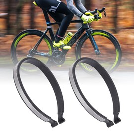 A Group of 2 Bicycle Trouser Clips, Grey Reflective Bands, Trouser Protection, Bicycle Trouser Clip, Sturdy Plastic Trouser Clips for Cyclists, Trouser Leg Clip, Bicycle Clips for Children, Cyclists