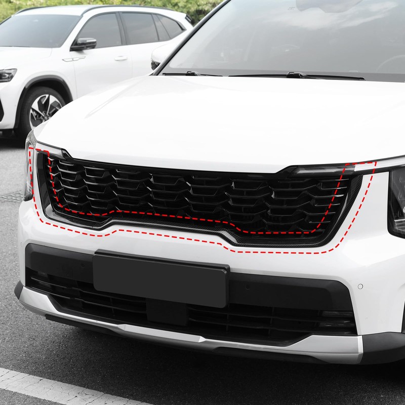 YOUTOOCAR 3PCS Front Grille Covers Trim Compatible with Kia Sorento