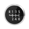 X AUTOHAUX 6 Speed Car Gear Shift Knob Head Badge