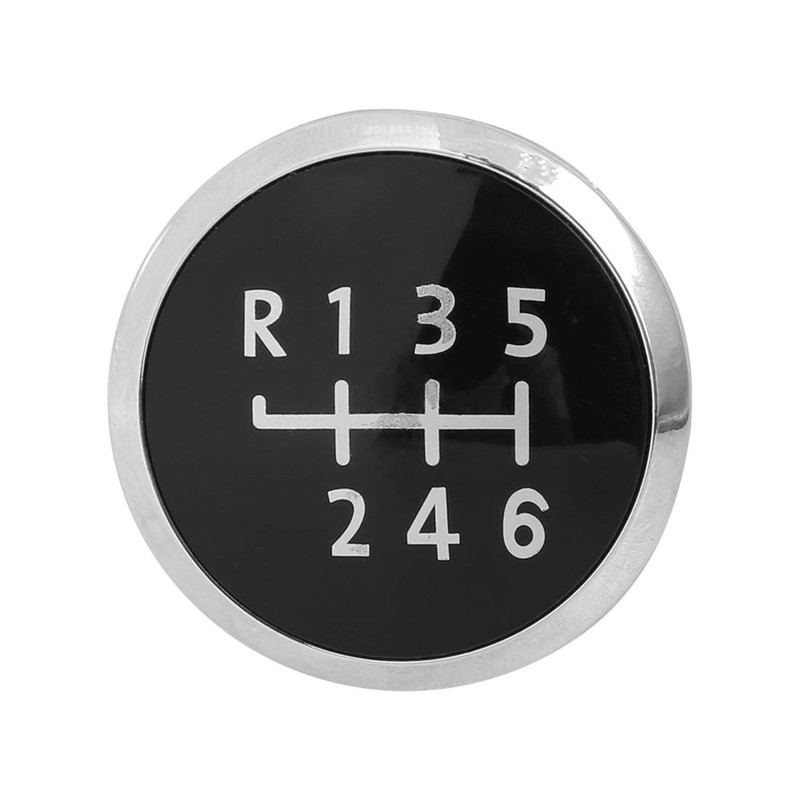 X AUTOHAUX 6 Speed Car Gear Shift Knob Head Badge