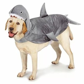 MPP Shark Dog Costume Dress Up Your Pup to Look Like The Ocean's Top Predator EEEK - Small
