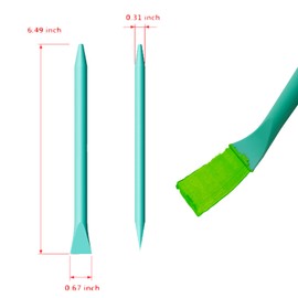 JAJADO 5 Packs Chalk Paste Squeegee Paint Stir Sticks, Screen Printing Squeegee Self Adhesive Stencils Rubber Stick, Screen Printing Tools for Transfers Chalk Paste or Ink