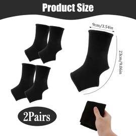 suuosl Kids Ankle Support Sleeves 2 Pairs for Running, Sports, Sprained Ankle Support, Achilles Tendonitis & Plantar Fasciitis, Breathable Compression Ankle Brace for Men & Women, for Active Kids