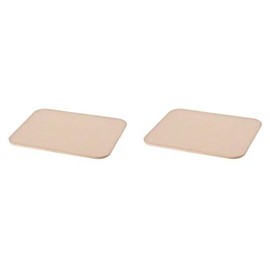 American Metalcraft Ceramic Pizza Stone, 15" L x 12" W x 3⁄8" H Pack of 2