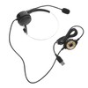 KOMBIUDA Single Ear Headset with Microphone Practical Wired Headphone for