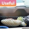 Rear Trunk Organizer Cargo Net Compatible with Genesis GV70 2022