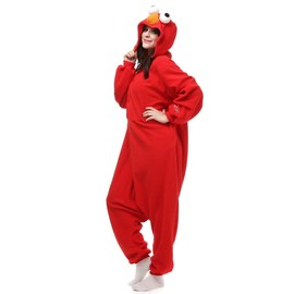 GLADCOS Unisex Adults Costumes Cosplay Red Bird Onesie Pajamas Medium